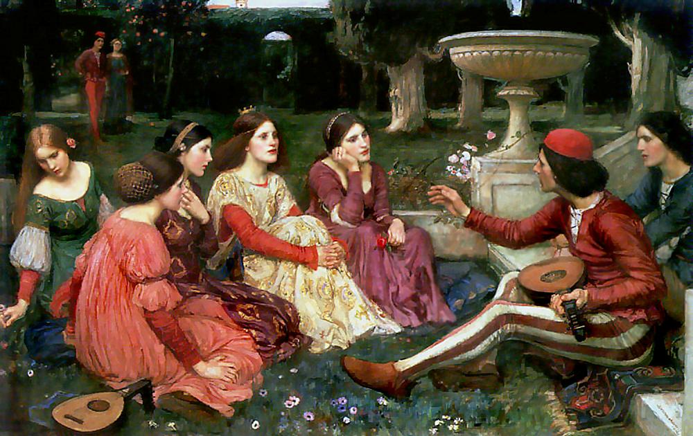 The Decameron by John William Waterhouse